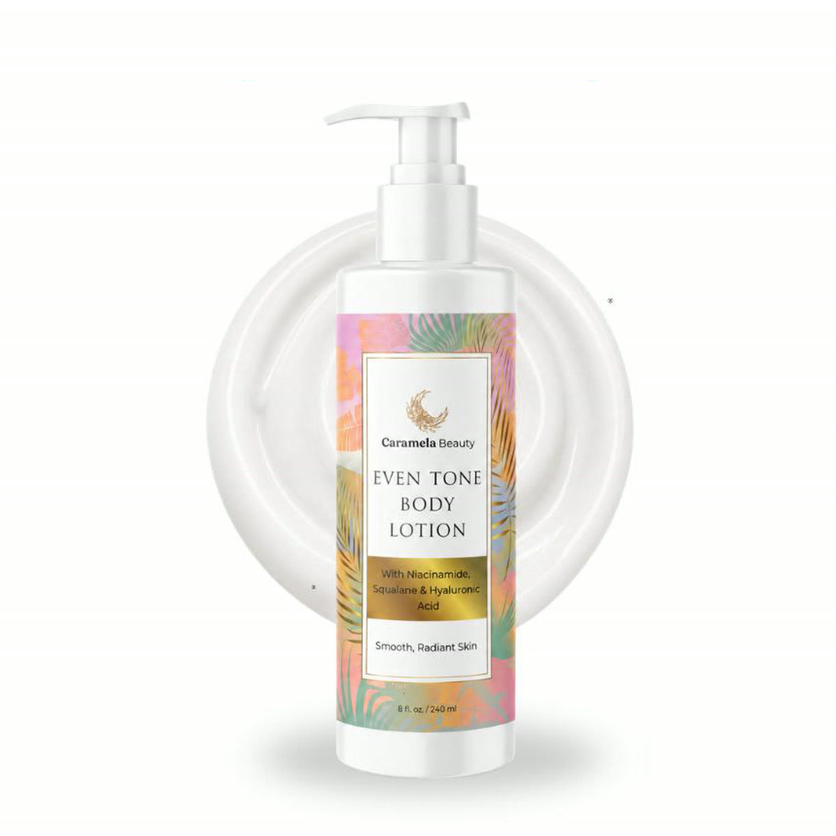 Caramela Beauty Even Tone Body Lotion with Niacinamide, Squalane & Hyaluronic Acid
