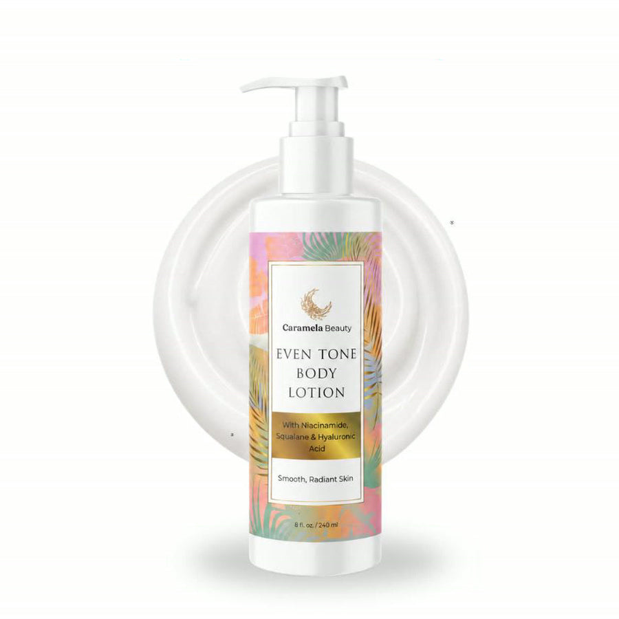 Caramela Beauty Even Tone Body Lotion with Niacinamide, Squalane & Hyaluronic Acid