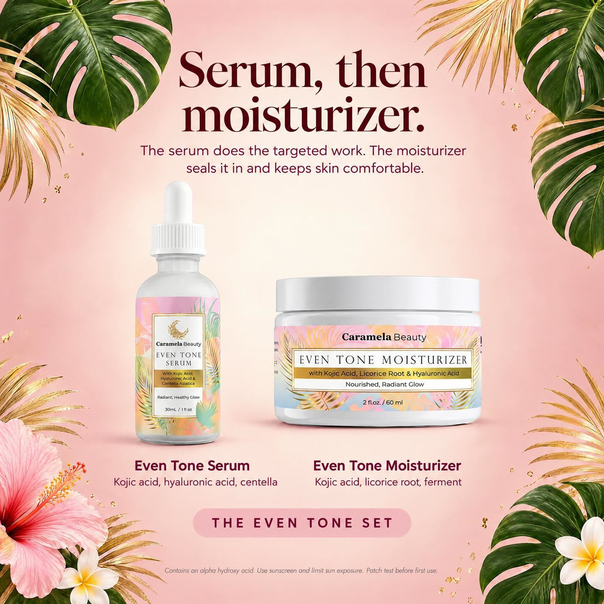Caramela Beauty Even Tone Brightening Moisturizer with Kojic Acid & Licorice Root