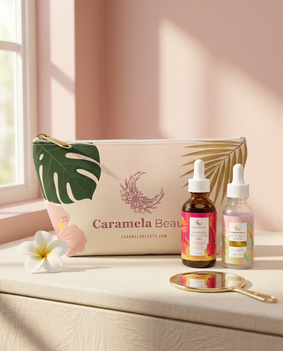 Caramela Beauty Tropical Beauty Pouch